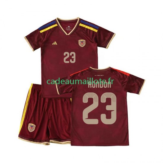 Venezuela Maillot avec flocage Salomon Rondon 23 Domicile 2026 ,Tenue Enfant MC