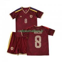 Venezuela Maillot avec flocage Tomas Rincon 8 Domicile 2026 ,Tenue Enfant MC