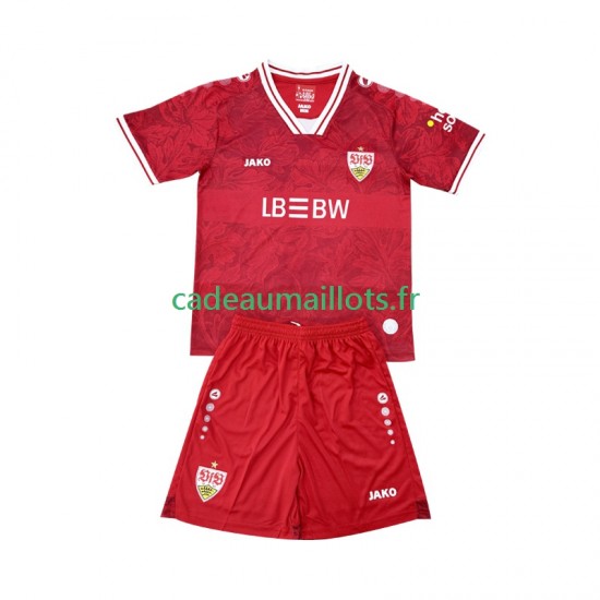 VfB Stuttgart Maillot avec flocage Extérieur 2025-2026 ,Tenue Enfant MC