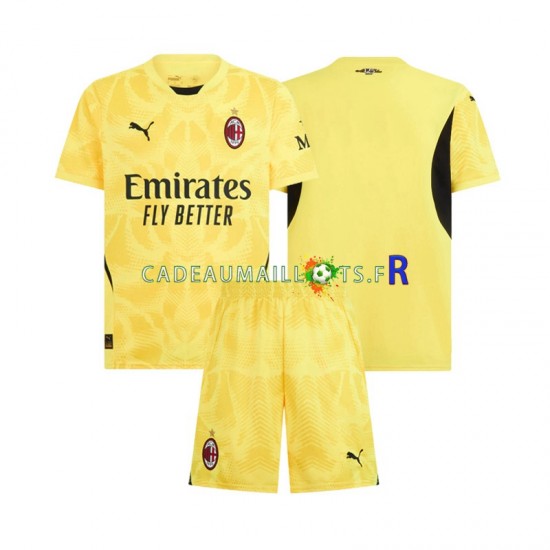 AC Milan Maillot avec flocage Gardien Extérieur 2024-2025 ,Tenue Enfant MC