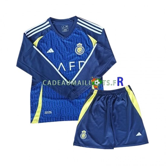 Al-Nassr Maillot avec flocage Extérieur 2024-2025 ,Tenue Enfant ML