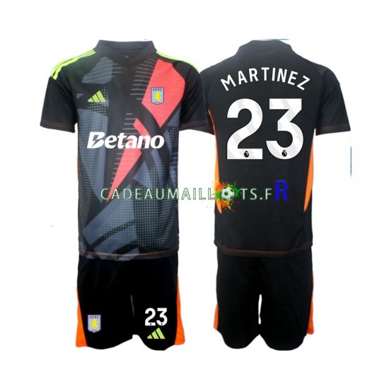 Aston Villa Maillot avec flocage Emiliano Martinez 23 Gardien Extérieur 2024-2025 ,Tenue Enfant MC