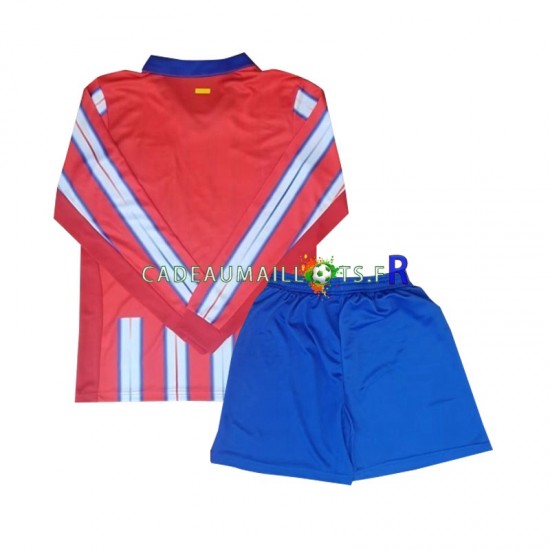 Atlético Madrid Maillot avec flocage Domicile 2024-2025 ,Tenue Enfant ML