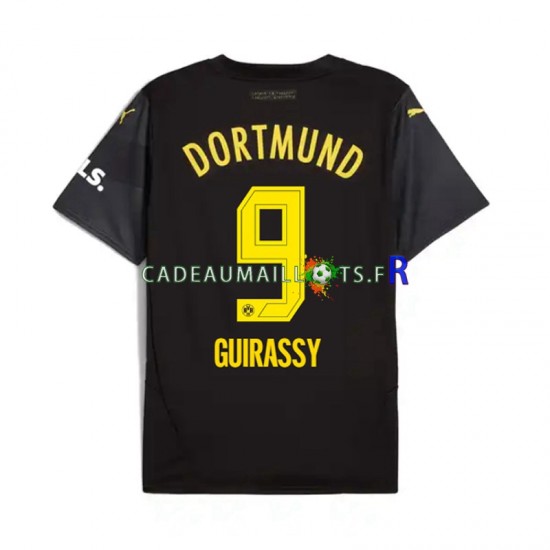 Borussia Dortmund Maillot avec flocage Serhou Guirassy 9 Extérieur 2024-2025 ,Homme MC