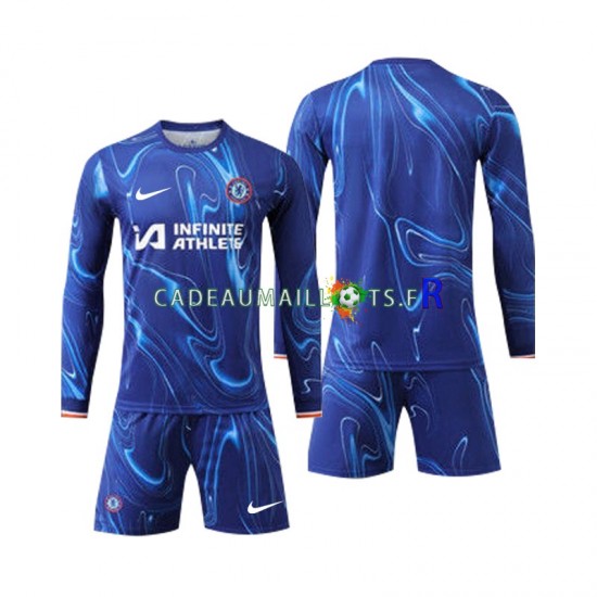 Chelsea Maillot avec flocage Domicile 2024-2025 ,Tenue Enfant ML