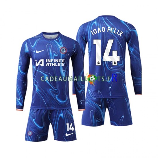 Chelsea Maillot avec flocage Joao Felix 14 Domicile 2024-2025 ,Tenue Enfant ML