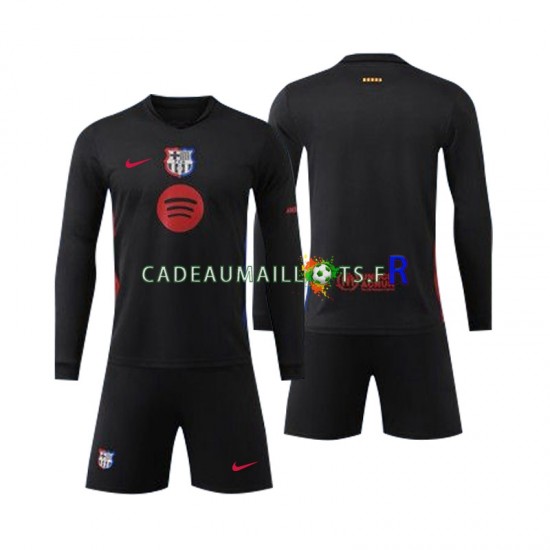 FC Barcelone Maillot avec flocage Extérieur 2024-2025 ,Tenue Enfant ML