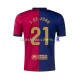 FC Barcelone Maillot avec flocage F. DE JONG 21 Domicile 2024-2025 ,Homme MC