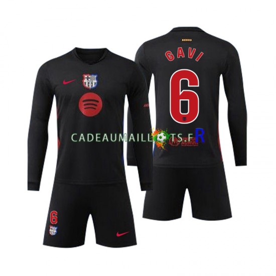 FC Barcelone Maillot avec flocage Gavi 6 Extérieur 2024-2025 ,Tenue Enfant ML