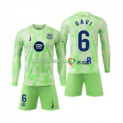 FC Barcelone Maillot avec flocage Gavi 6 3ème 2024-2025 ,Tenue Enfant ML