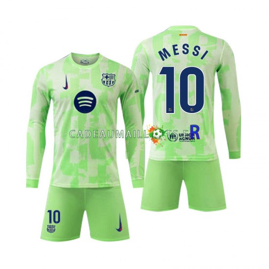 FC Barcelone Maillot avec flocage Lionel Mess 10 3ème 2024-2025 ,Tenue Enfant ML