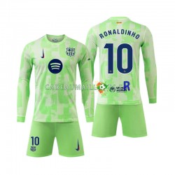 FC Barcelone Maillot avec flocage Ronaldinho 10 3ème 2024-2025 ,Tenue Enfant ML FC Barcelone Maillot avec flocage Ronaldinho 10 3ème 2024-2025 ,Tenue Enfant ML
