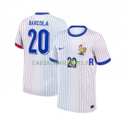 France Maillot avec flocage Bradley Barcola 20 Extérieur 2024 ,Homme MC France Maillot avec flocage Bradley Barcola 20 Extérieur 2024 ,Homme MC