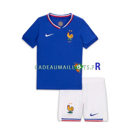 France Maillot avec flocage Bradley Barcola 20 Domicile 2024 ,Tenue Enfant MC