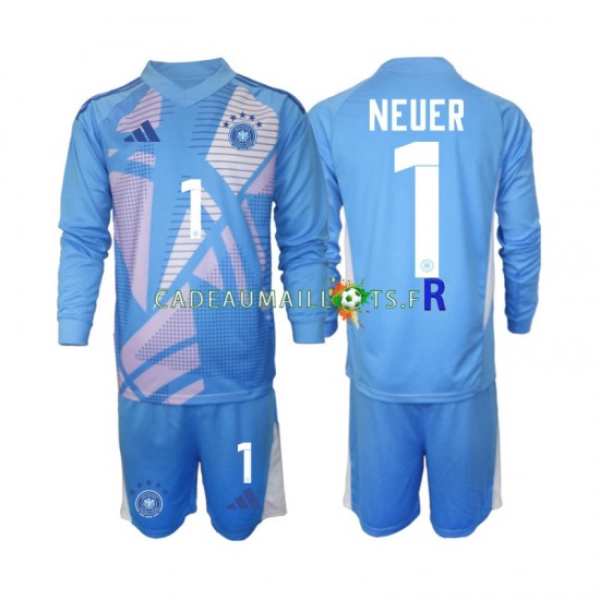 Allemagne Maillot avec flocage Manuel Neuer 1 Gardien 4ème 2024-2025 ,Tenue Enfant ML