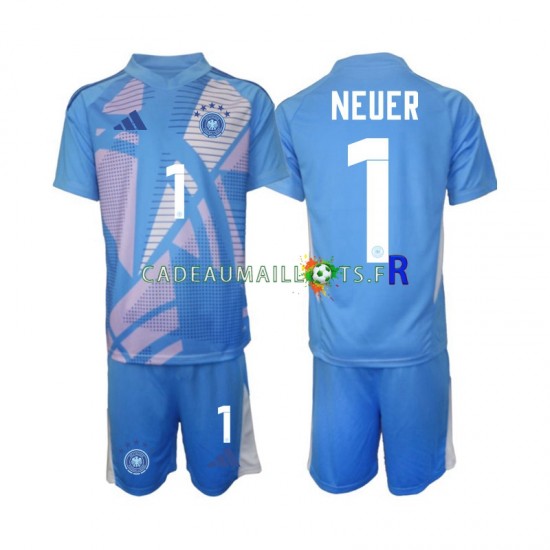 Allemagne Maillot avec flocage Manuel Neuer 1 Gardien 4ème 2024-2025 ,Tenue Enfant MC