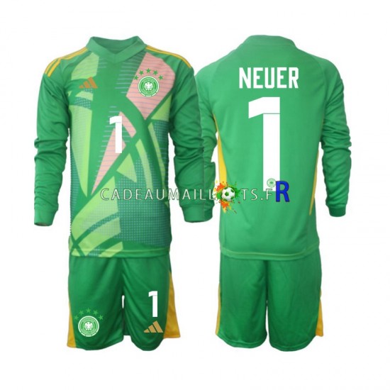 Allemagne Maillot avec flocage Manuel Neuer 1 Gardien 3ème 2024-2025 ,Tenue Enfant ML