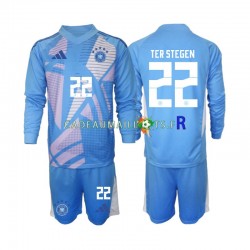Allemagne Maillot avec flocage Ter Stegen 22 Gardien 4ème 2024-2025 ,Tenue Enfant ML Allemagne Maillot avec flocage Ter Stegen 22 Gardien 4ème 2024-2025 ,Tenue Enfant ML