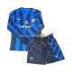 Inter Milan Maillot avec flocage Domicile 2024-2025 ,Tenue Enfant ML