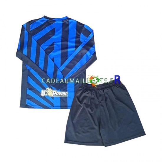 Inter Milan Maillot avec flocage Domicile 2024-2025 ,Tenue Enfant ML