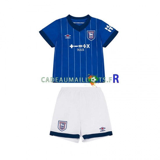 Maillot avec flocage Ipswich Town Domicile 2024-2025 ,Tenue Enfant MC