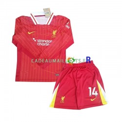 Liverpool Maillot avec flocage Chiesa 14 Domicile 2024-2025 ,Tenue Enfant ML