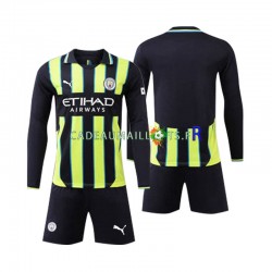 Manchester City Maillot avec flocage Extérieur 2024-2025 ,Tenue Enfant ML