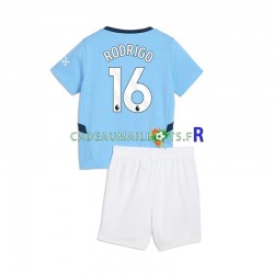 Manchester City Maillot avec flocage RODRIGO 16 Domicile 2024-2025 ,Tenue Enfant MC