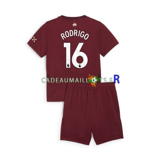 Manchester City Maillot avec flocage RODRIGO 16 3ème 2024-2025 ,Tenue Enfant MC