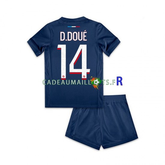 Paris Saint-Germain Maillot avec flocage Desire Doue 14 Domicile 2024-2025 ,Tenue Enfant MC