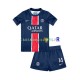 Paris Saint-Germain Maillot avec flocage Desire Doue 14 Domicile 2024-2025 ,Tenue Enfant MC