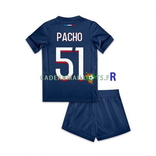 Paris Saint-Germain Maillot avec flocage Willian Pacho 51 Domicile 2024-2025 ,Tenue Enfant MC