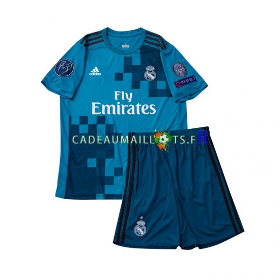 Real Madrid Maillot avec flocage Rétro 3ème 2017 ,Tenue Enfant MC