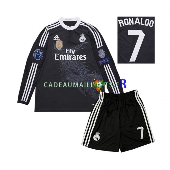 Real Madrid Maillot avec flocage Cristiano Ronaldo 7 Rétro 3ème 2014 ,Tenue Enfant ML