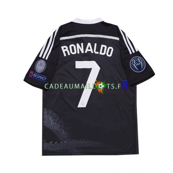 Real Madrid Maillot avec flocage Cristiano Ronaldo 7 Rétro 3ème 2014 ,Homme MC