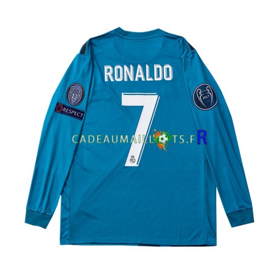 Real Madrid Maillot avec flocage Cristiano Ronaldo 7 Rétro 3ème 2017 ,Homme ML