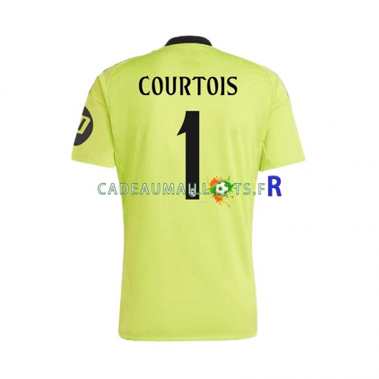 Real Madrid Maillot avec flocage COURTOIS 1 Gardien 3ème 2024-2025 ,Homme MC