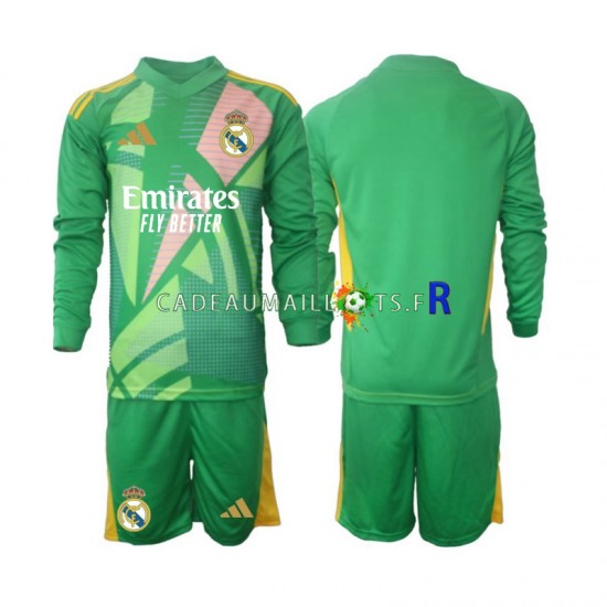 Real Madrid Maillot avec flocage Gardien 3ème 2024-2025 ,Tenue Enfant ML