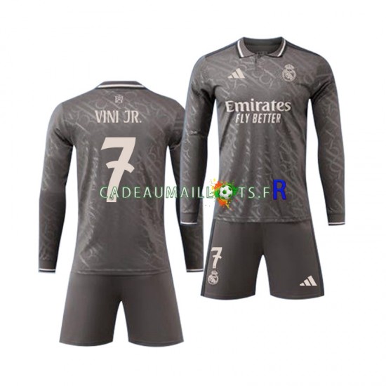 Real Madrid Maillot avec flocage Vinicius Junior 7 3ème 2024-2025 ,Tenue Enfant ML