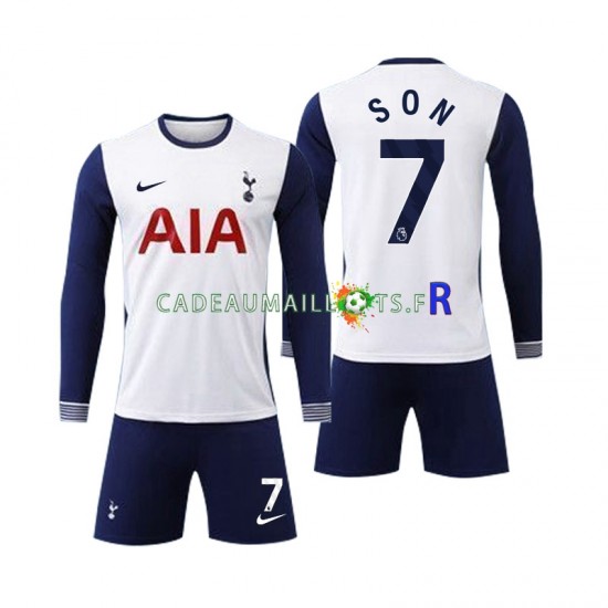 Maillot avec flocage Tottenham Spurs Son 7 Domicile 2024-2025 ,Tenue Enfant ML