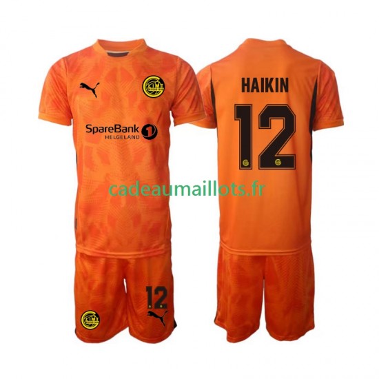 FK Bodø/Glimt Maillot avec flocage Nikita Haikin 12 Gardien Extérieur 2025 ,Tenue Enfant MC