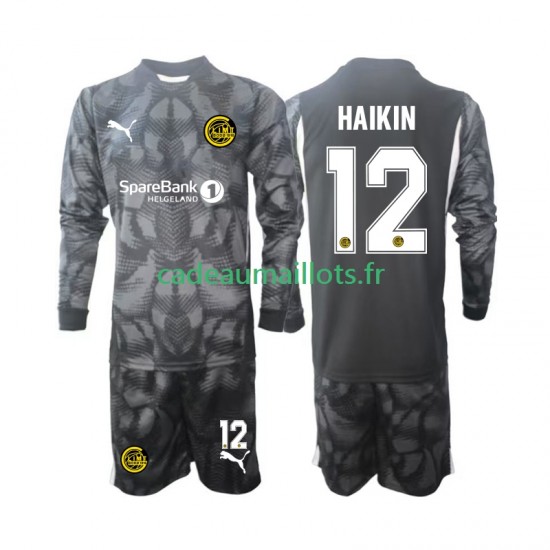 FK Bodø/Glimt Maillot avec flocage Nikita Haikin 12 Gardien Domicile 2025 ,Tenue Enfant ML