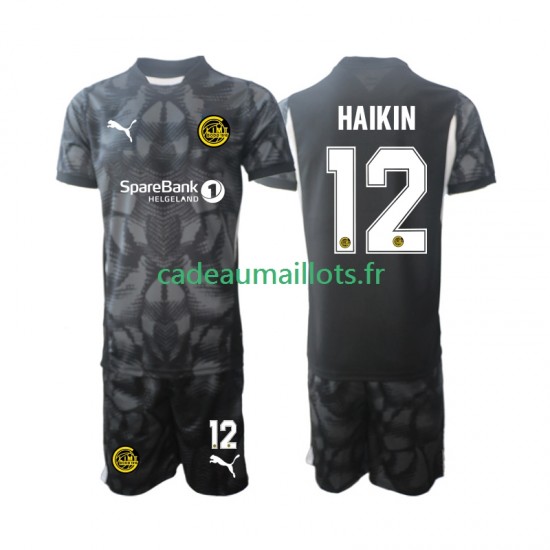 FK Bodø/Glimt Maillot avec flocage Nikita Haikin 12 Gardien Domicile 2025 ,Tenue Enfant MC
