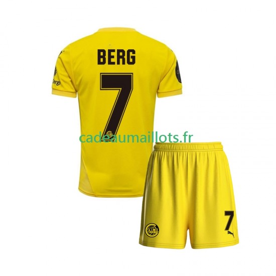 FK Bodø/Glimt Maillot avec flocage Patrick Berg 7 Domicile 2025 ,Tenue Enfant MC