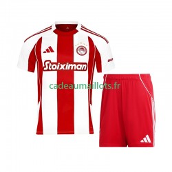 Olympiacos Maillot avec flocage Domicile 2025-2026 ,Tenue Enfant MC