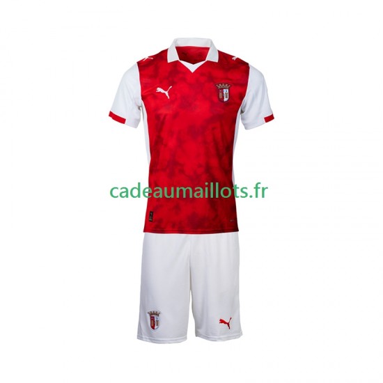 Maillot avec flocage SC Braga Domicile 2025-2026 ,Tenue Enfant MC