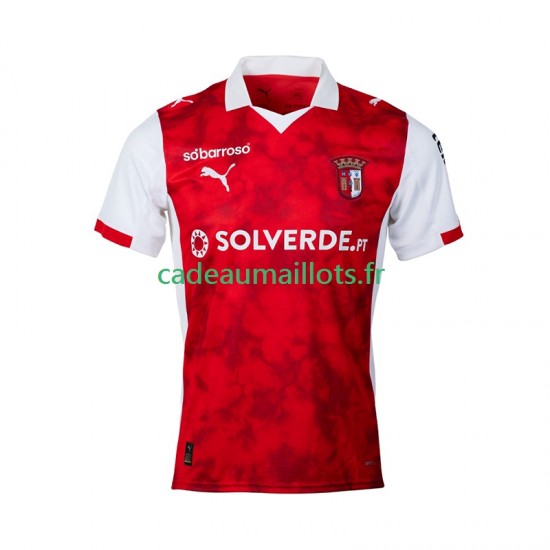 Maillot avec flocage SC Braga Domicile 2025-2026 ,Homme MC