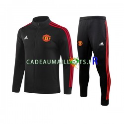 Manchester United Noir Ensemble Vestes d'entraînement 2023-2024