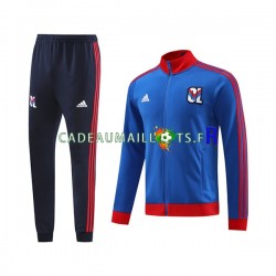 Olympique Lyonnais Rouge Bleu Ensemble Vestes d'entraînement 2023-2024