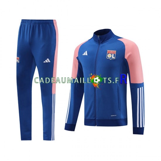 Olympique Lyonnais Bleu Ensemble Vestes d'entraînement 2023-2024